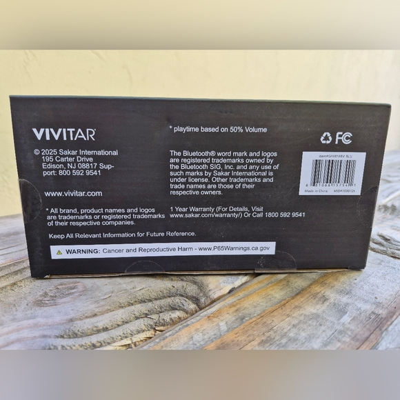 VIVITAR CAMMO WATER RESISTANT BLUETOOTH WIRELESS SPEAKER - Picture 7 of 7